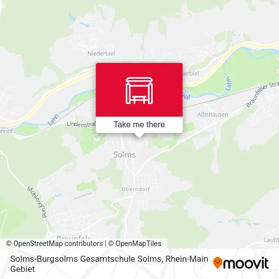 Solms-Burgsolms Gesamtschule Solms map