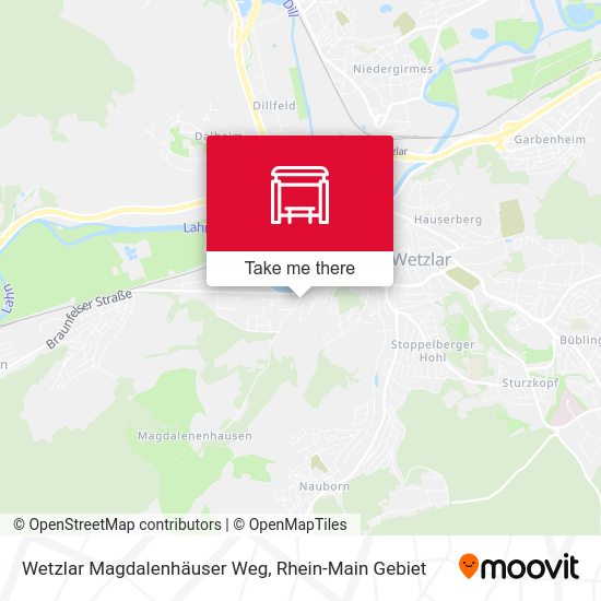 Wetzlar Magdalenhäuser Weg map