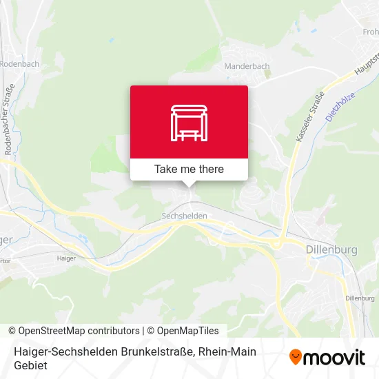 Карта Haiger-Sechshelden Brunkelstraße