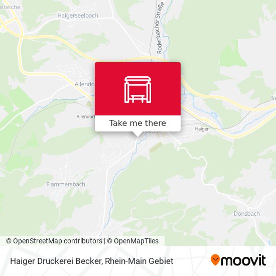 Haiger Druckerei Becker map