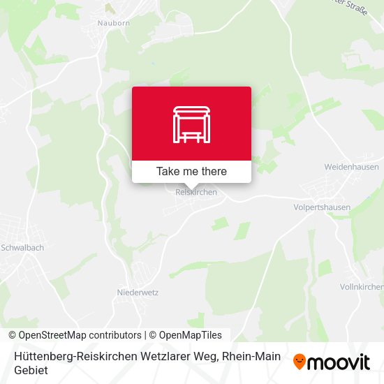 Hüttenberg-Reiskirchen Wetzlarer Weg map