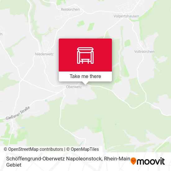 Карта Schöffengrund-Oberwetz Napoleonstock