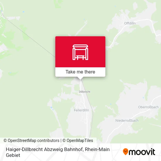 Карта Haiger-Dillbrecht Abzweig Bahnhof