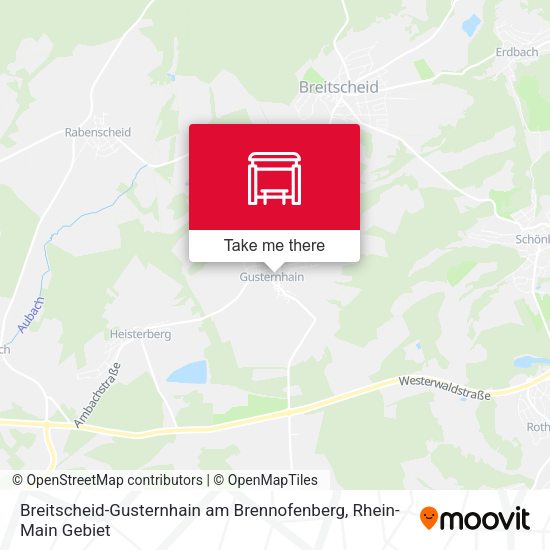 Breitscheid-Gusternhain am Brennofenberg map