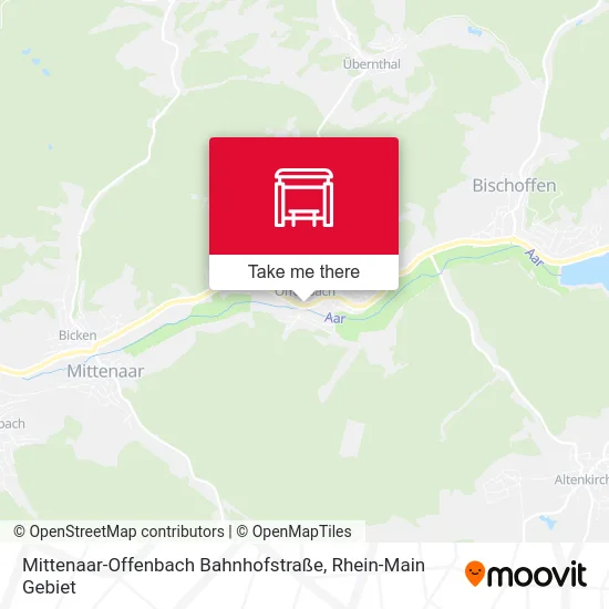 Карта Mittenaar-Offenbach Bahnhofstraße