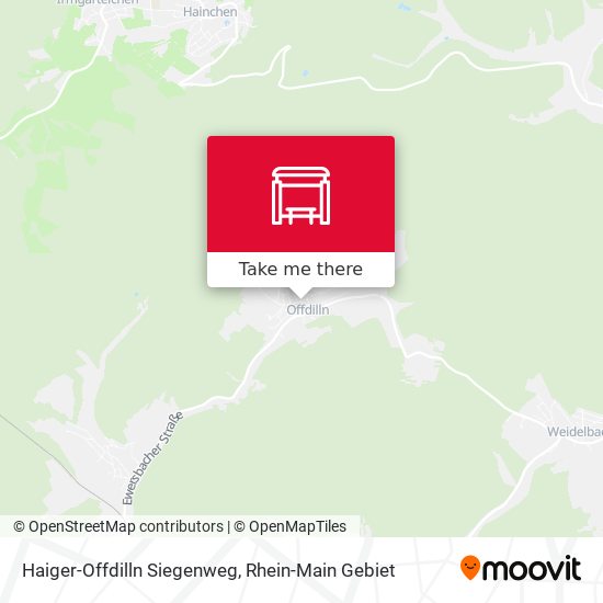 Haiger-Offdilln Siegenweg map