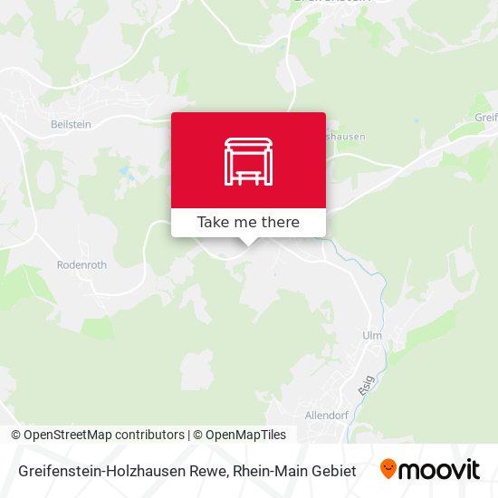 Greifenstein-Holzhausen Rewe map