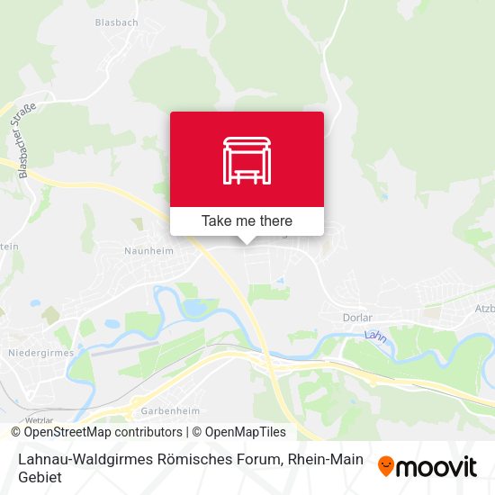 Lahnau-Waldgirmes Römisches Forum map
