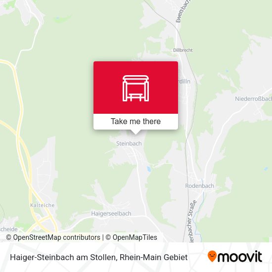 Haiger-Steinbach am Stollen map