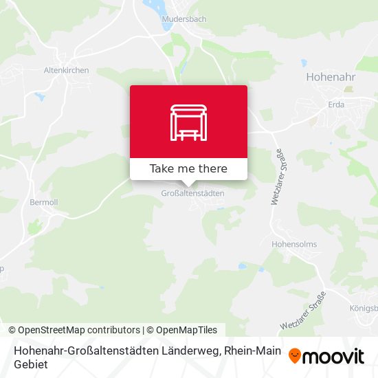 Hohenahr-Großaltenstädten Länderweg map