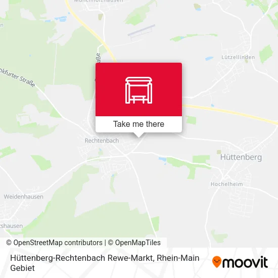 Карта Hüttenberg-Rechtenbach Rewe-Markt