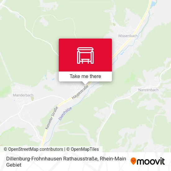 Карта Dillenburg-Frohnhausen Rathausstraße