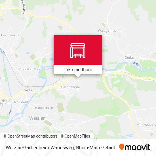 Wetzlar-Garbenheim Wannsweg map