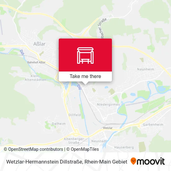 Карта Wetzlar-Hermannstein Dillstraße