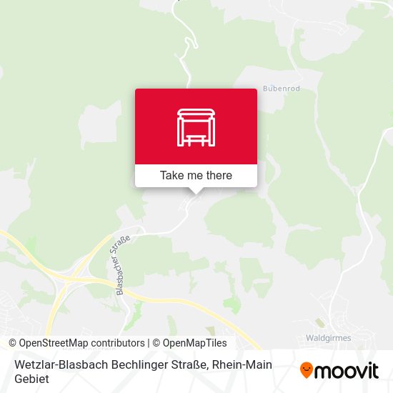 Wetzlar-Blasbach Bechlinger Straße map