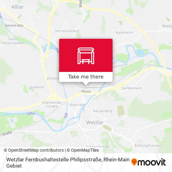 Карта Wetzlar Fernbushaltestelle Philipsstraße