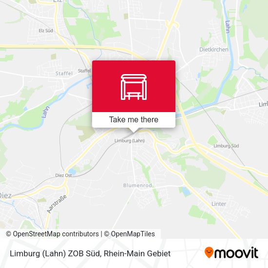 Limburg (Lahn) ZOB Süd map