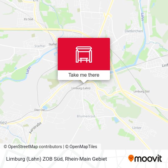Limburg (Lahn) ZOB Süd map