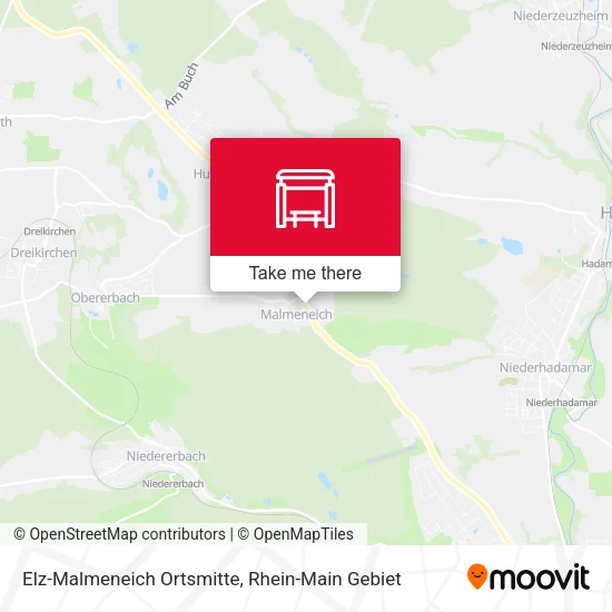 Карта Elz-Malmeneich Ortsmitte