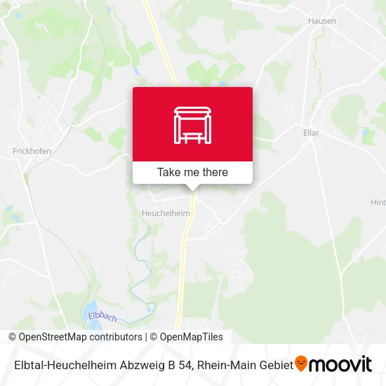 Карта Elbtal-Heuchelheim Abzweig B 54