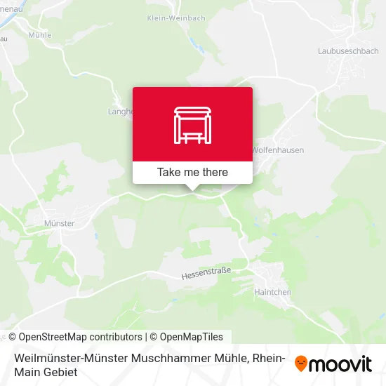 Карта Weilmünster-Münster Muschhammer Mühle