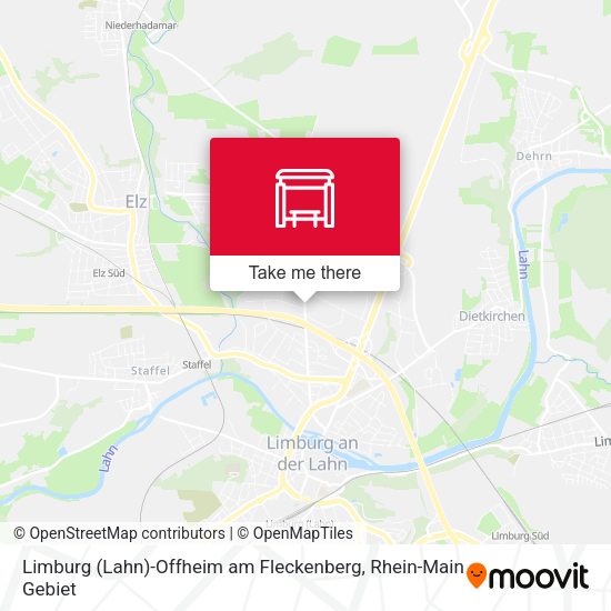 Карта Limburg (Lahn)-Offheim am Fleckenberg