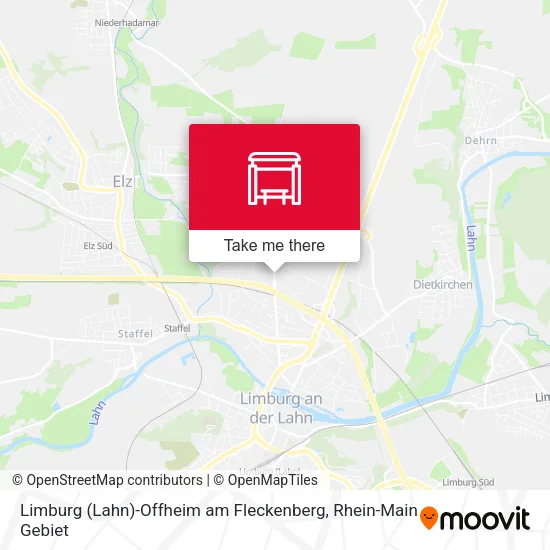Карта Limburg (Lahn)-Offheim am Fleckenberg