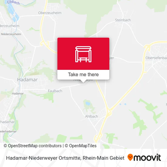 Карта Hadamar-Niederweyer Ortsmitte