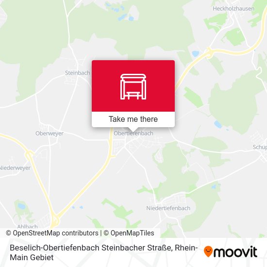 Beselich-Obertiefenbach Steinbacher Straße map
