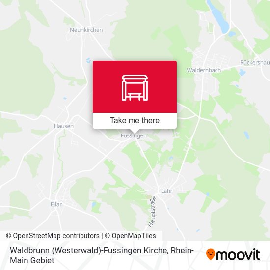 Waldbrunn (Westerwald)-Fussingen Kirche map