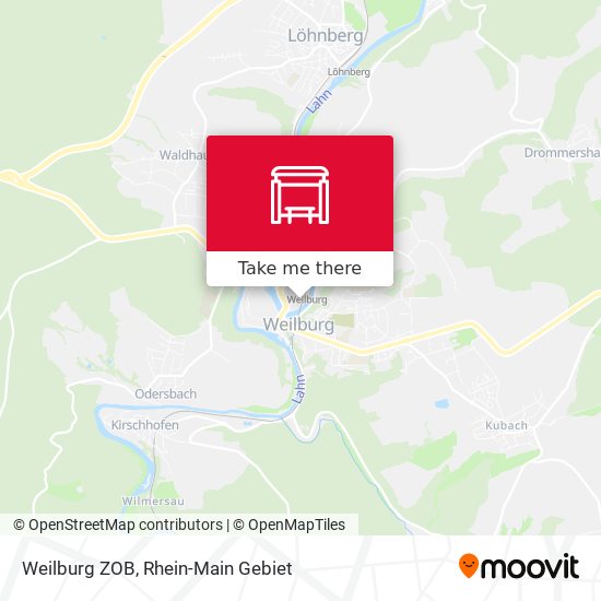 Weilburg ZOB map