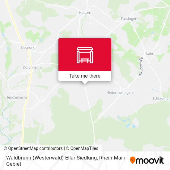 Карта Waldbrunn (Westerwald)-Ellar Siedlung