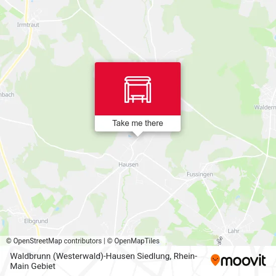 Карта Waldbrunn (Westerwald)-Hausen Siedlung