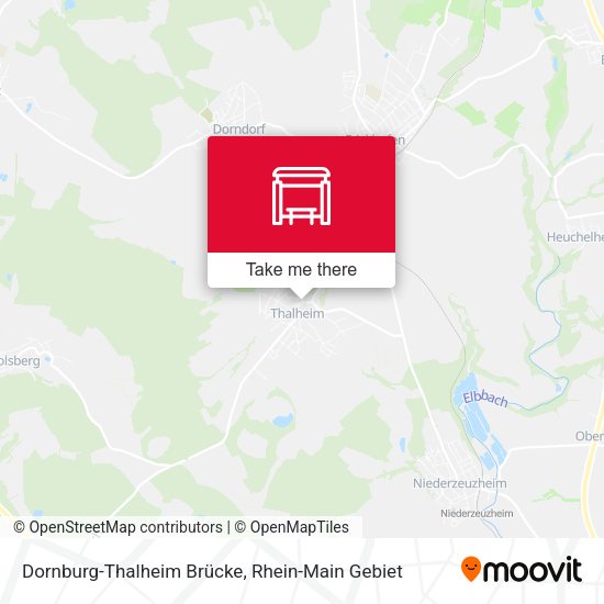 Dornburg-Thalheim Brücke map