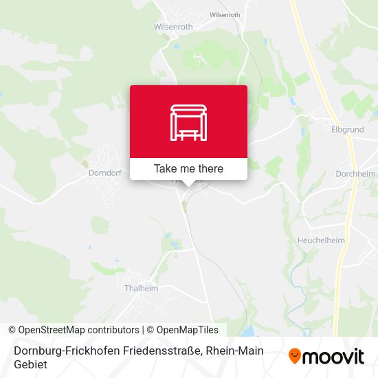 Dornburg-Frickhofen Friedensstraße map