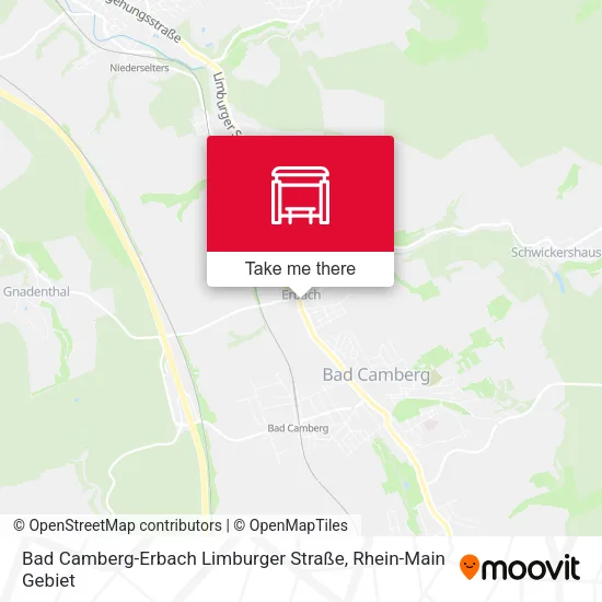 Карта Bad Camberg-Erbach Limburger Straße