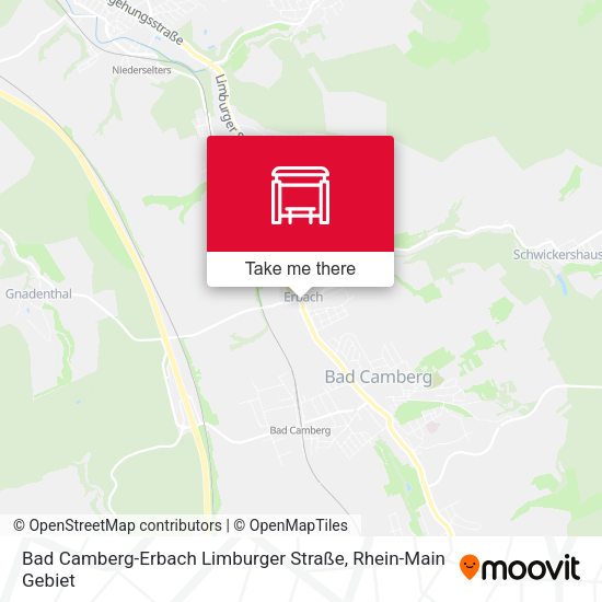 Карта Bad Camberg-Erbach Limburger Straße