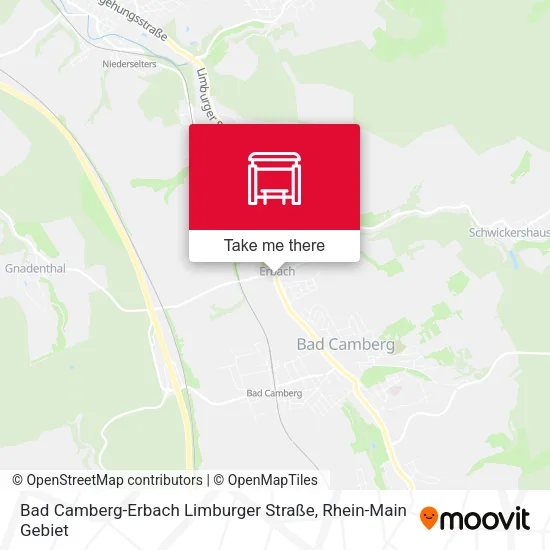 Карта Bad Camberg-Erbach Limburger Straße