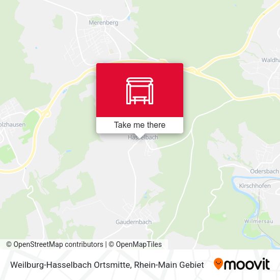 Карта Weilburg-Hasselbach Ortsmitte