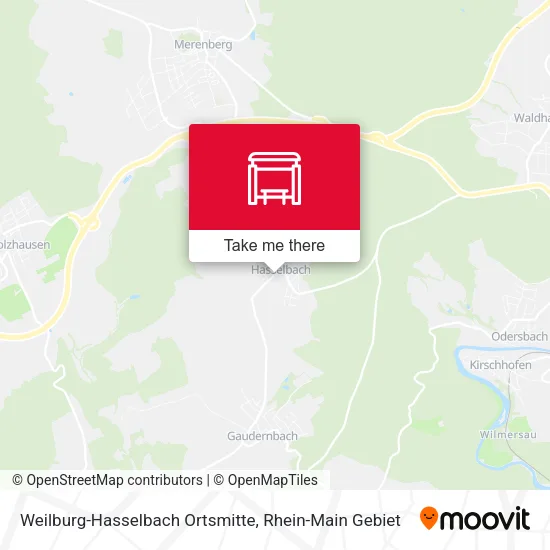 Карта Weilburg-Hasselbach Ortsmitte