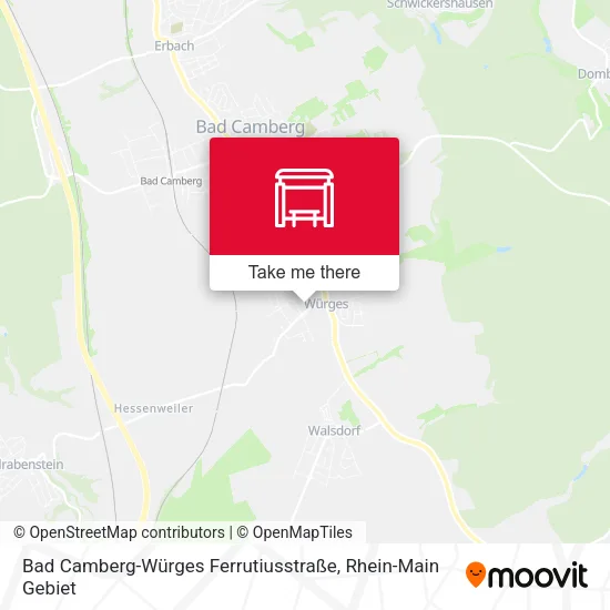 Карта Bad Camberg-Würges Ferrutiusstraße