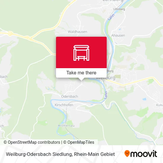 Карта Weilburg-Odersbach Siedlung