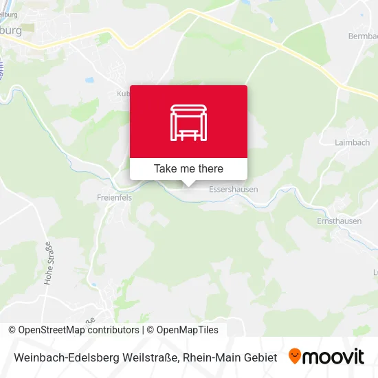 Карта Weinbach-Edelsberg Weilstraße
