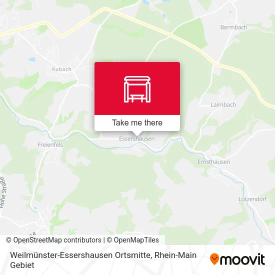 Карта Weilmünster-Essershausen Ortsmitte