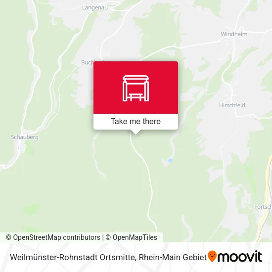 Карта Weilmünster-Rohnstadt Ortsmitte