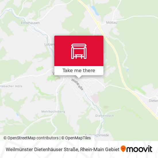 Weilmünster Dietenhäuser Straße map