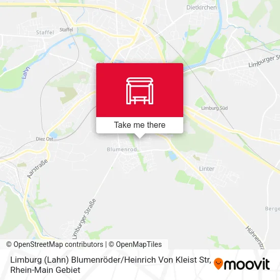 Карта Limburg (Lahn) Blumenröder / Heinrich Von Kleist Str