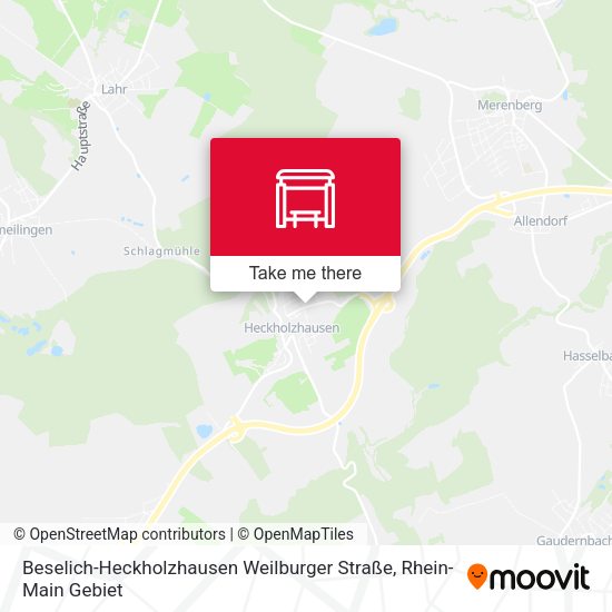Beselich-Heckholzhausen Weilburger Straße map