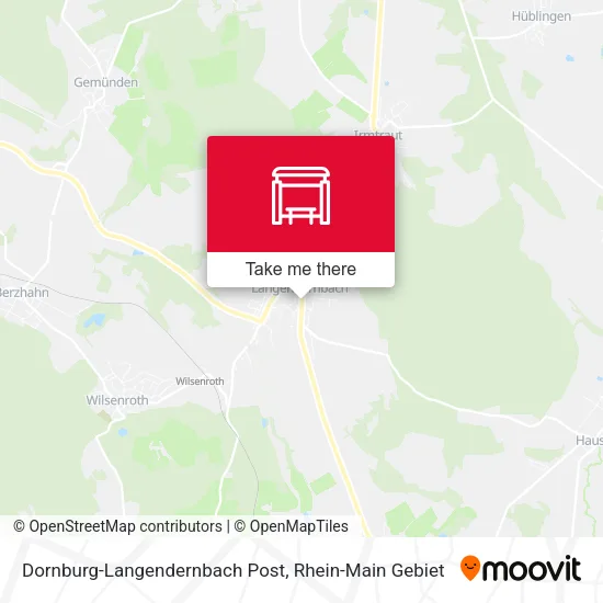 Карта Dornburg-Langendernbach Post