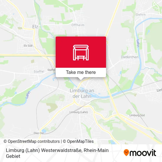 Карта Limburg (Lahn) Westerwaldstraße